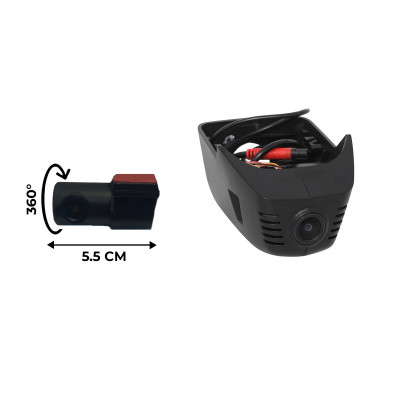 Штатный двухканальный видеорегистратор RedPower DVR-VAG8-G DUAL черный для Volkswagen Tiguan с системой следования по полосам (2015+) (Наличие СПБ)